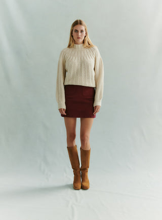 Romy velvet skirt