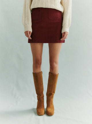 Romy velvet skirt