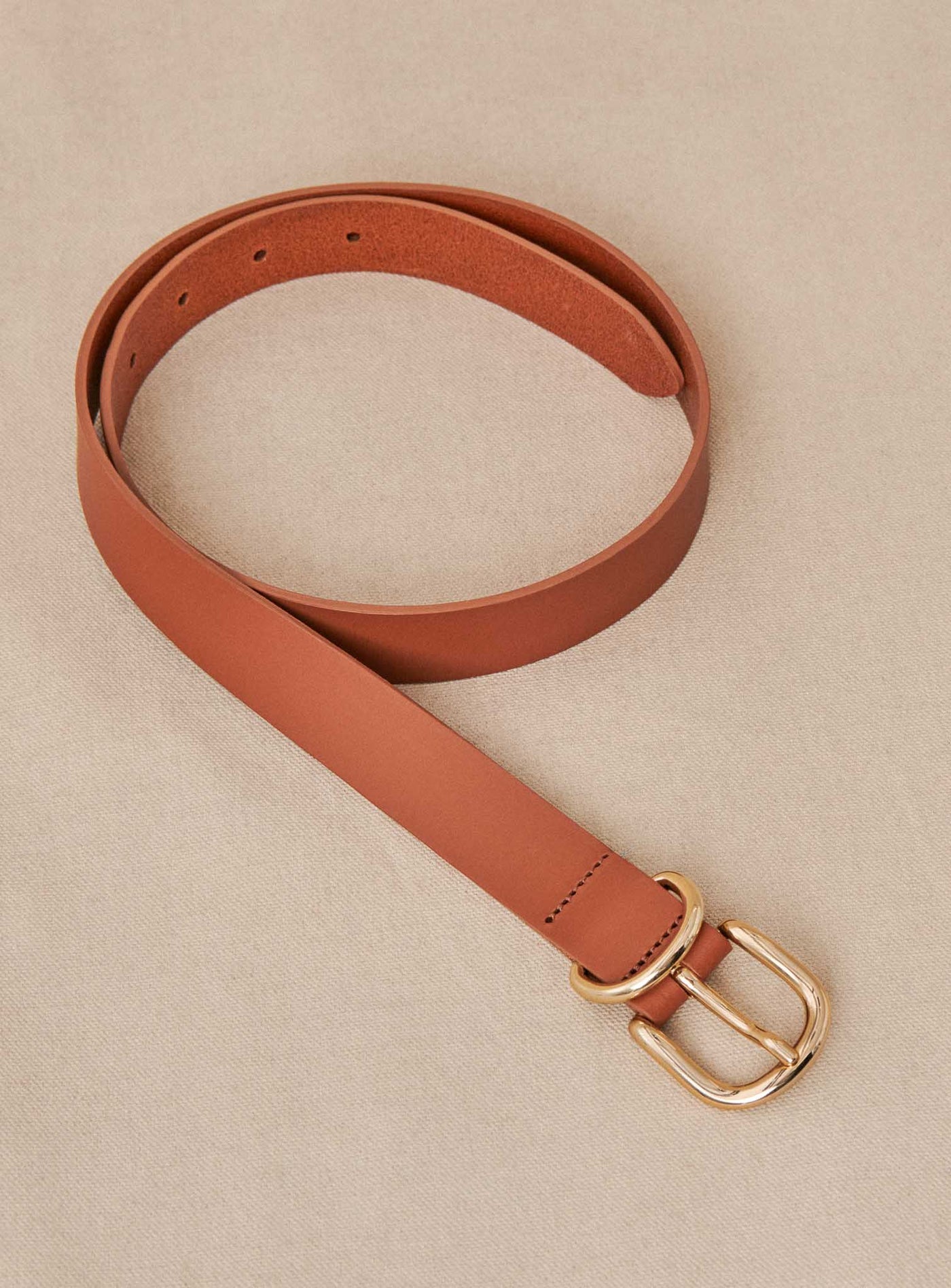 fw24 / ceinture astrid cuir - camel