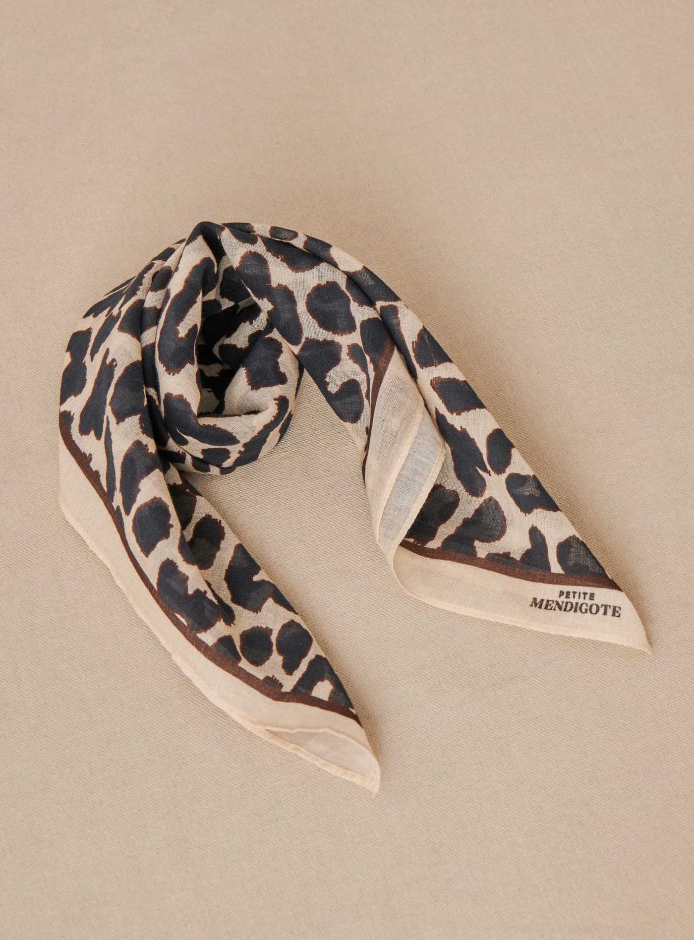 fw24 / foulard anda imprime leopard - sable