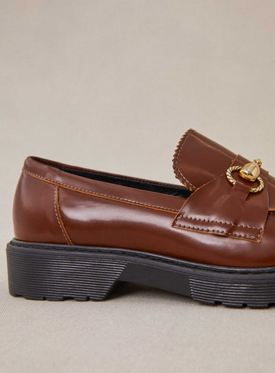 fw24 / mocassins come polido - cognac