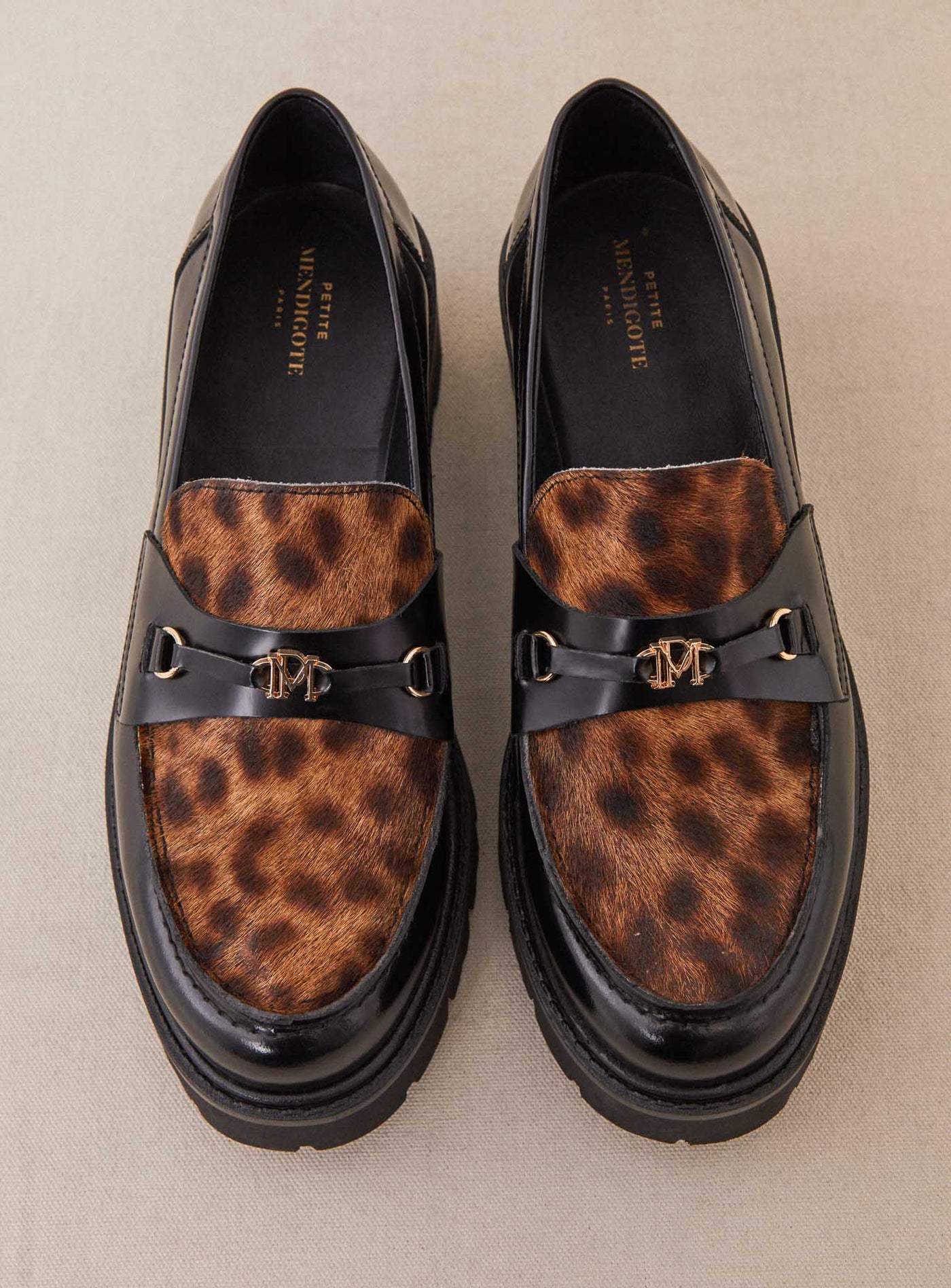 fw24 / mocassins semelle compensee - leopard