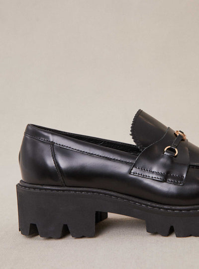 fw24 / mocassins semelle compensee - noir