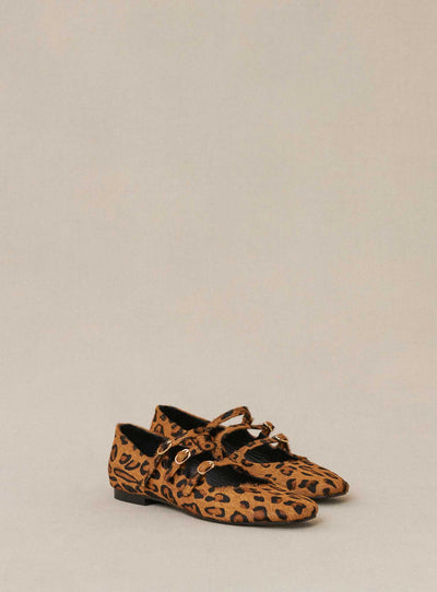 fw24 / ballerines pony triple bride - leopard