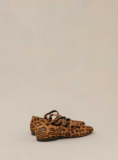 fw24 / ballerines pony triple bride - leopard