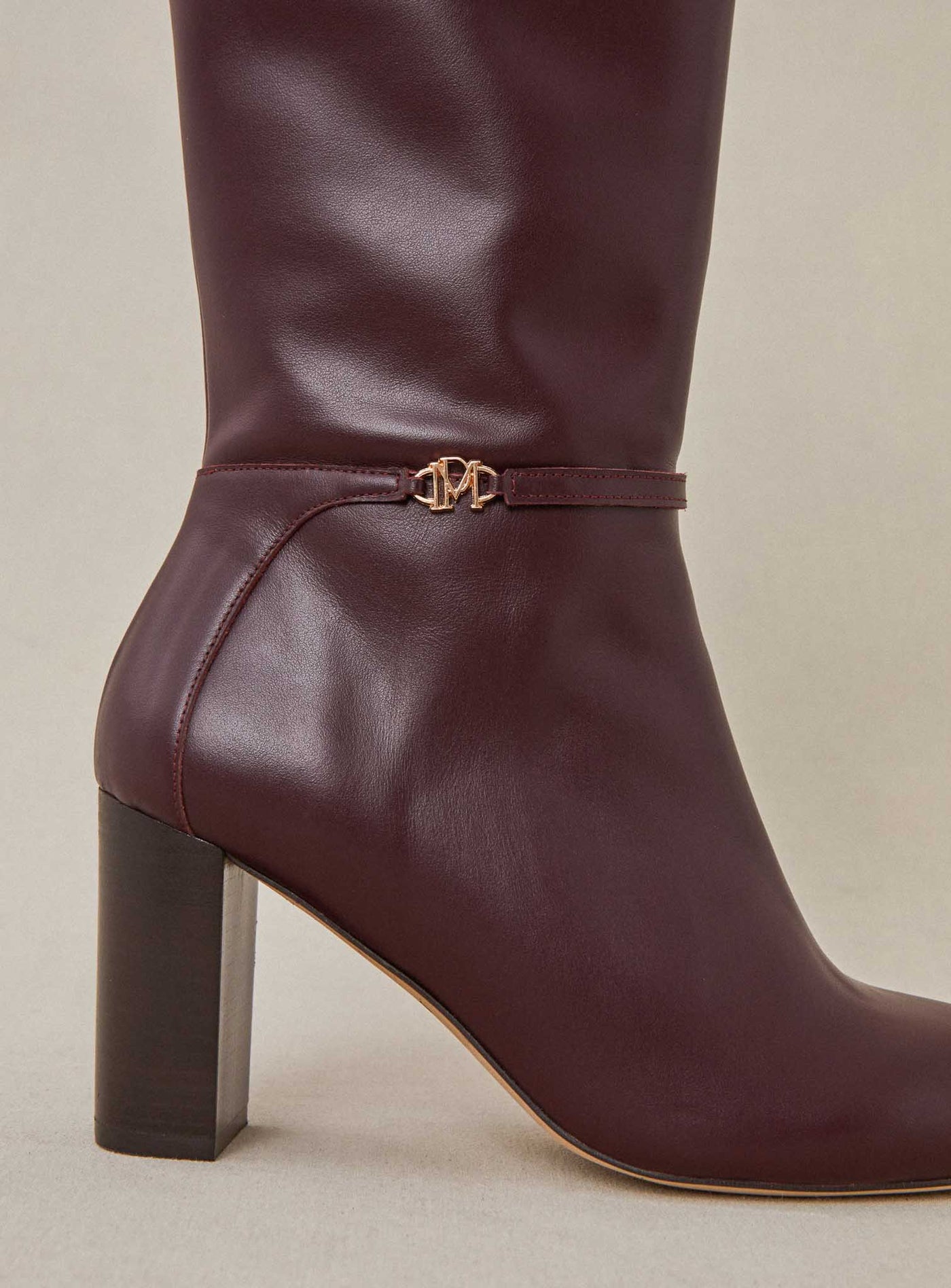 fw24 bottes a talon ciano bordeaux