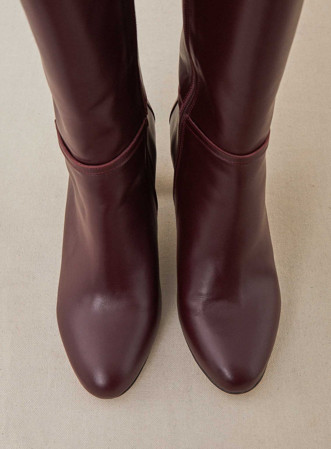 fw24 / bottes a talon ciano - bordeaux