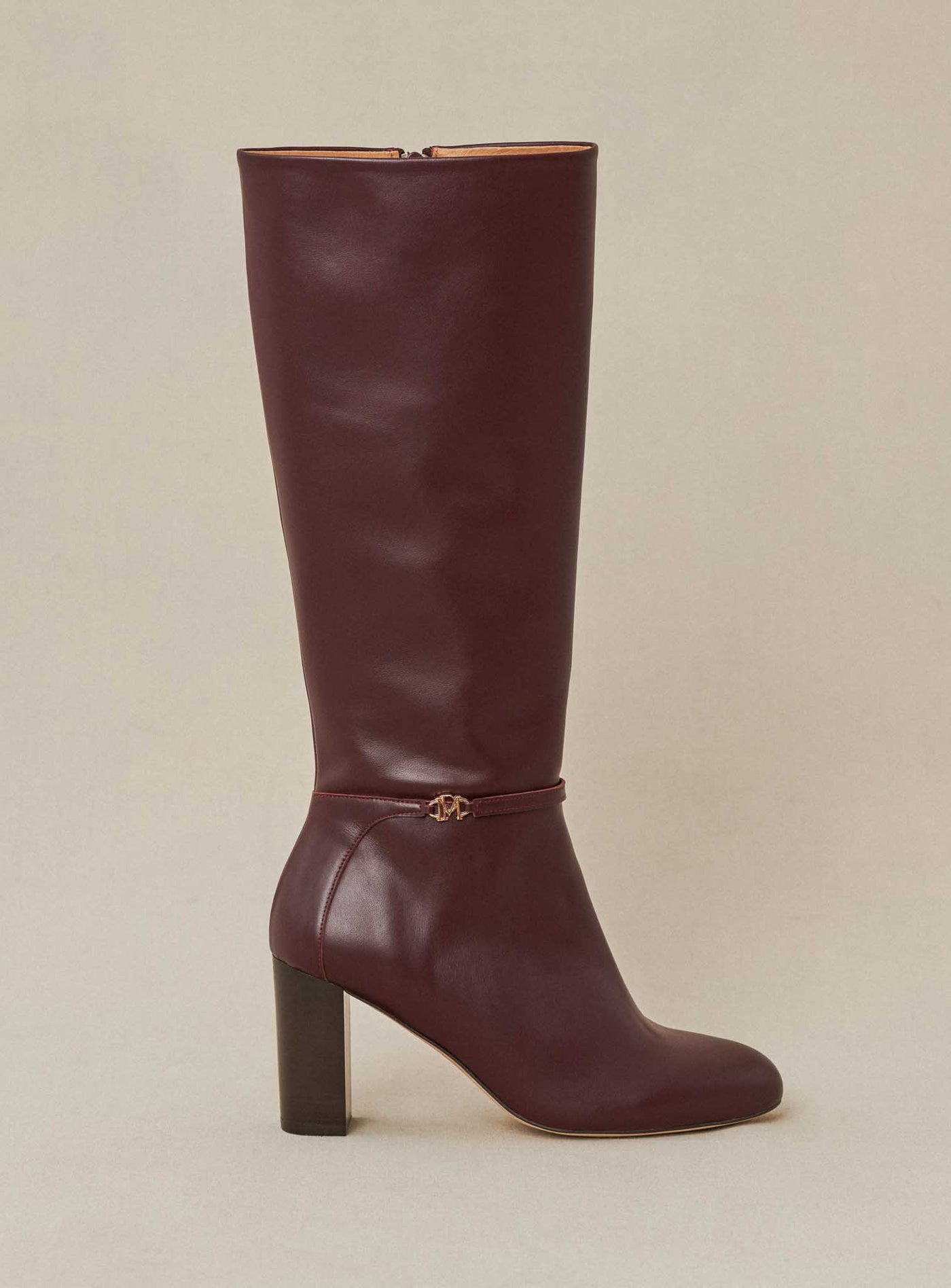 fw24 / bottes a talon ciano - bordeaux