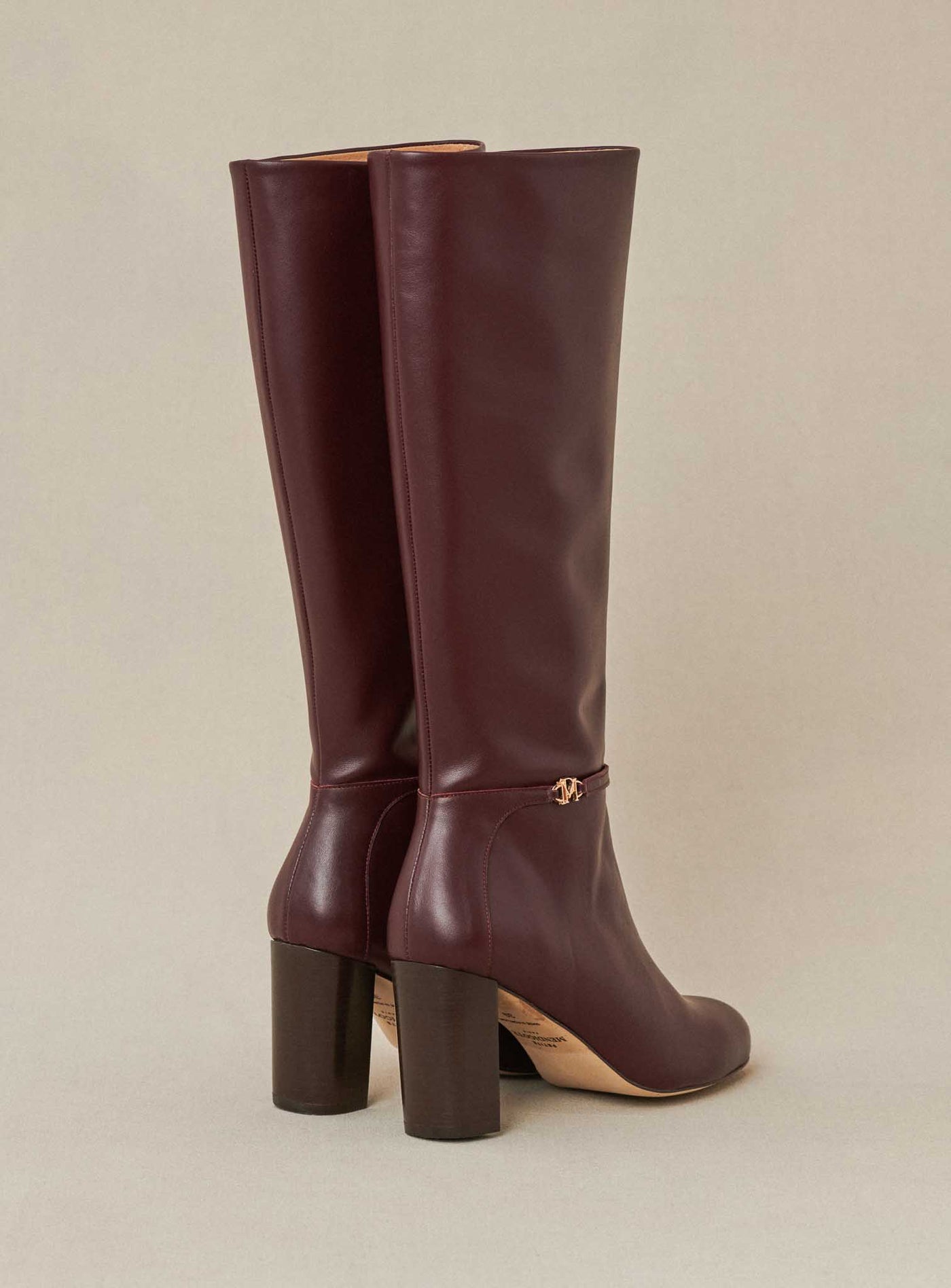 fw24 / bottes a talon ciano - bordeaux