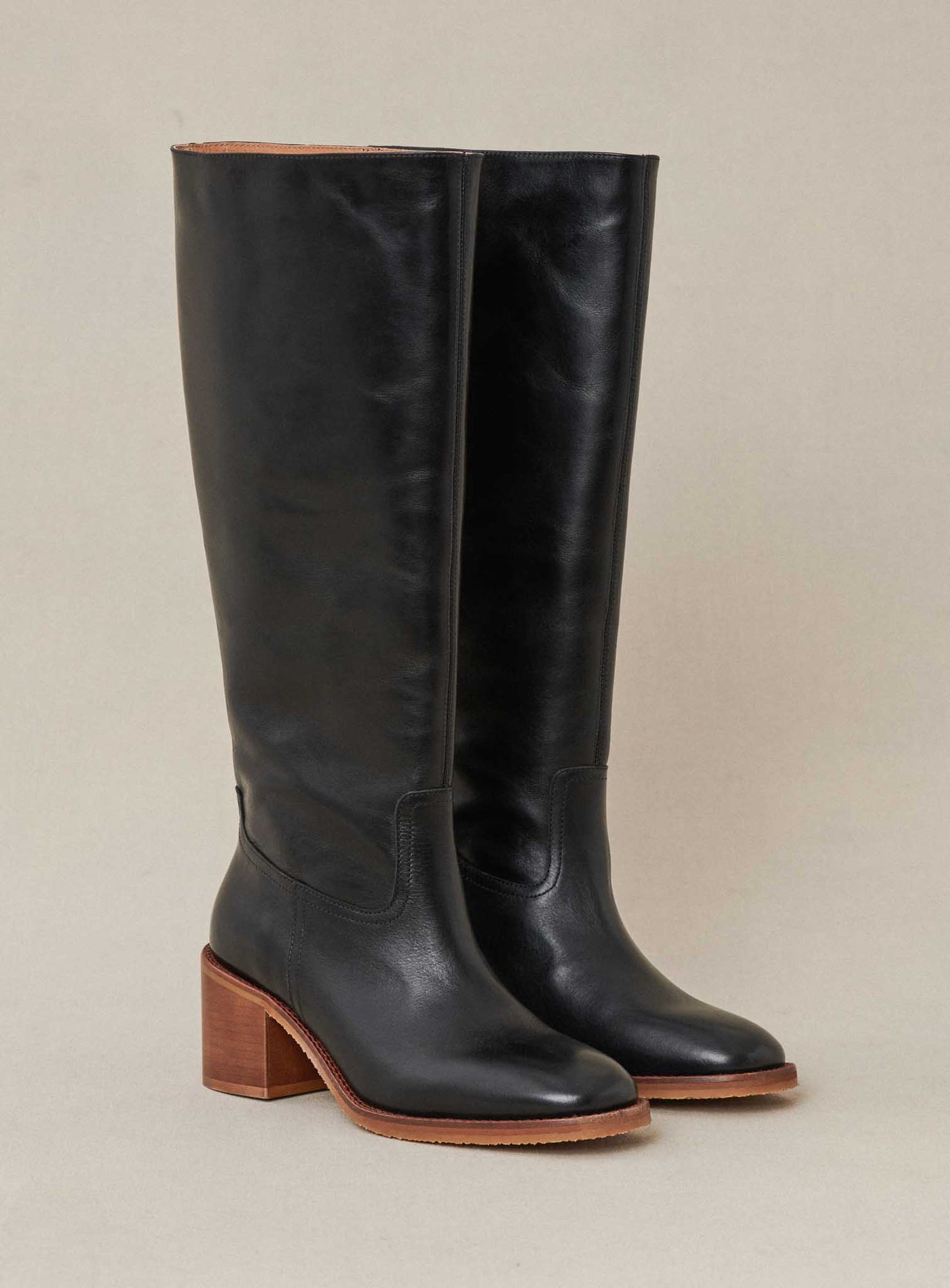 FW24 / Clement Stiefel mit niedrigem Absatz – Schwarz