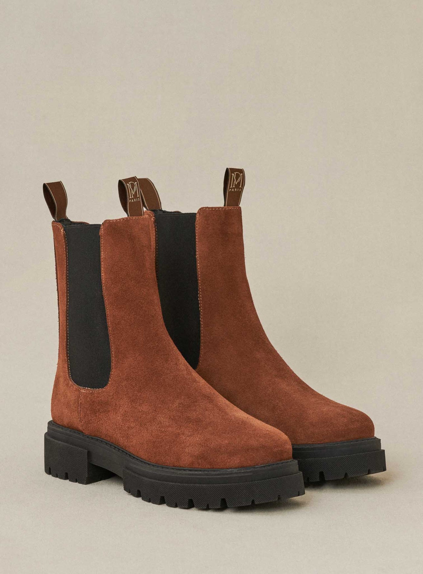 fw24 / flache Chuck-Stiefeletten - braun