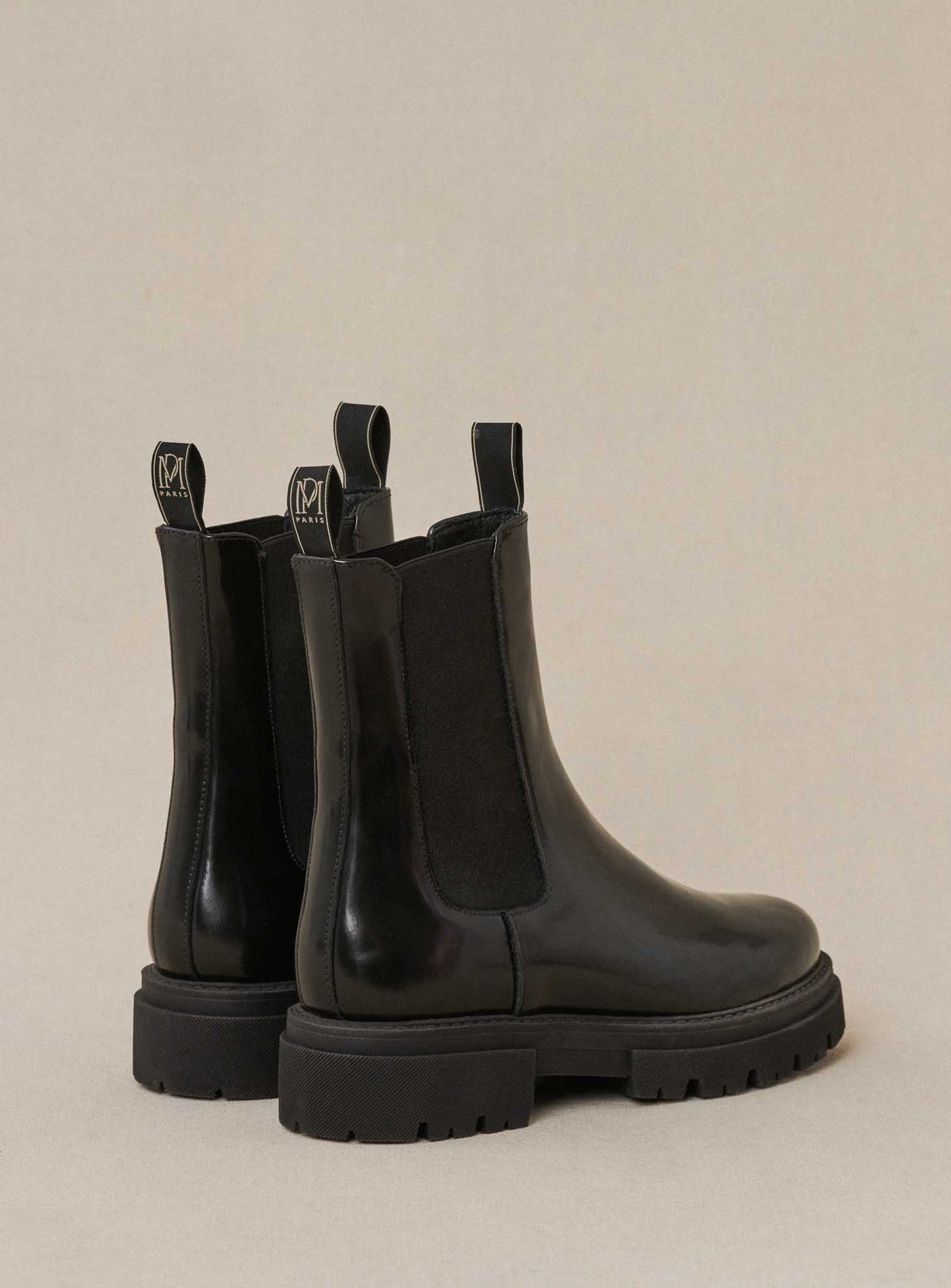 FW24 / Flache Chuck-Stiefeletten - Schwarz