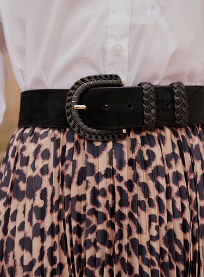 fw24 / ceinture adele suede - noir