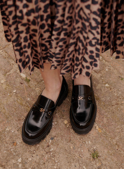 fw24 / mocassins semelle compensee - noir