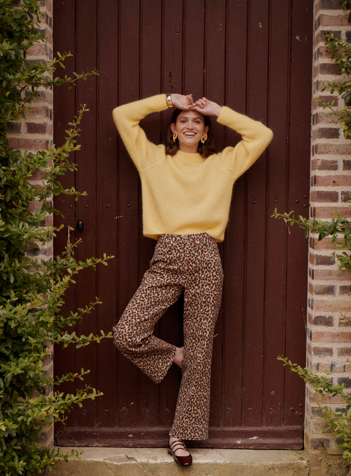 fw24 / pantalon perrine leopard - camel