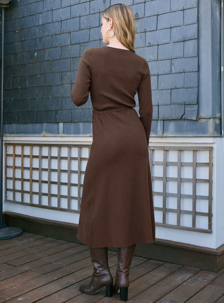 Robe D'été DDP - Taille XS (34/36) - Marron Glacé - Cache-cœur Devant - Très Bon état