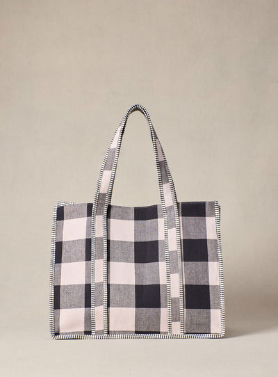 fw25 / sai tasche - große karos schwarz