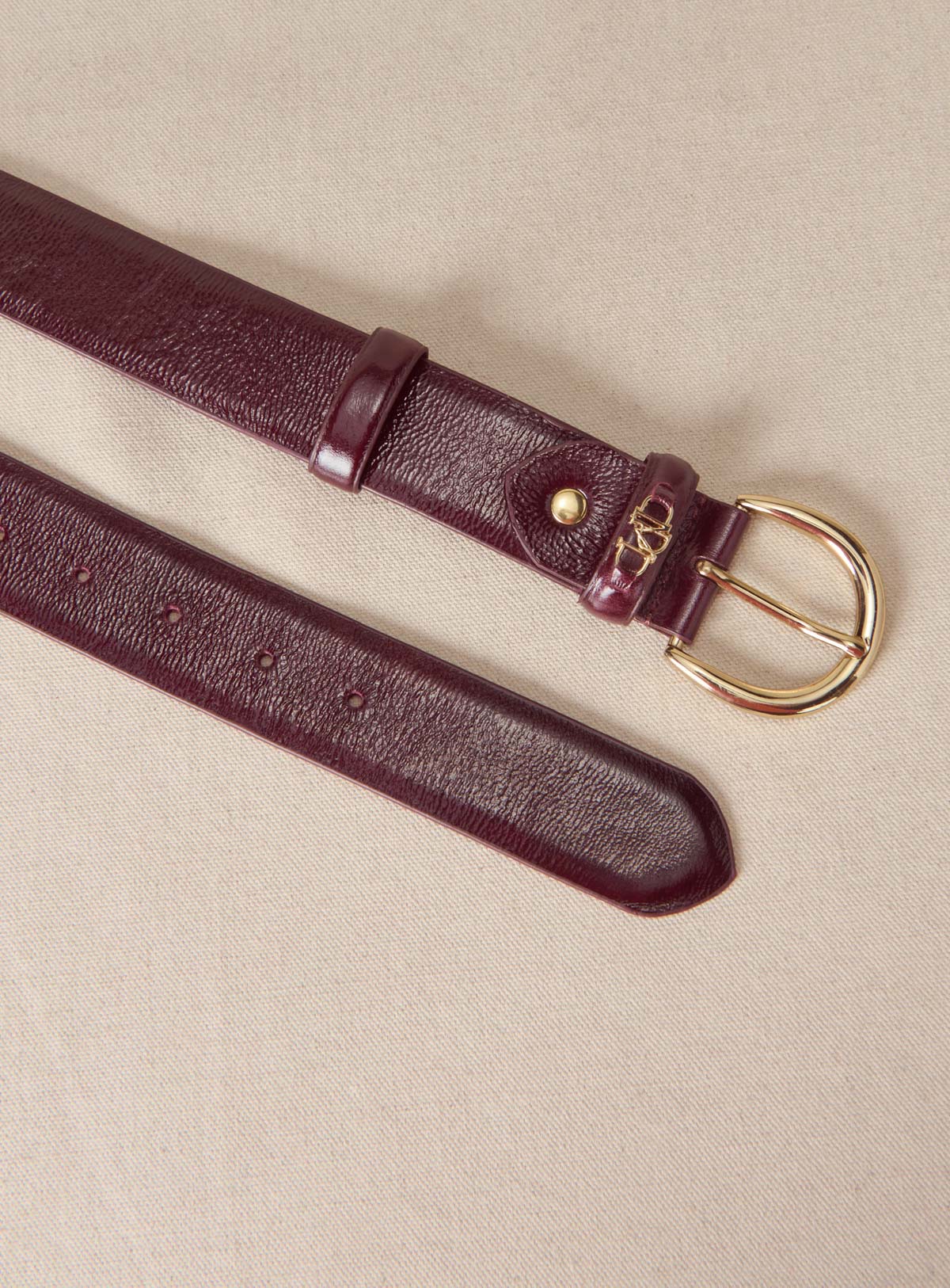 fw25 / alain belt - aubergine