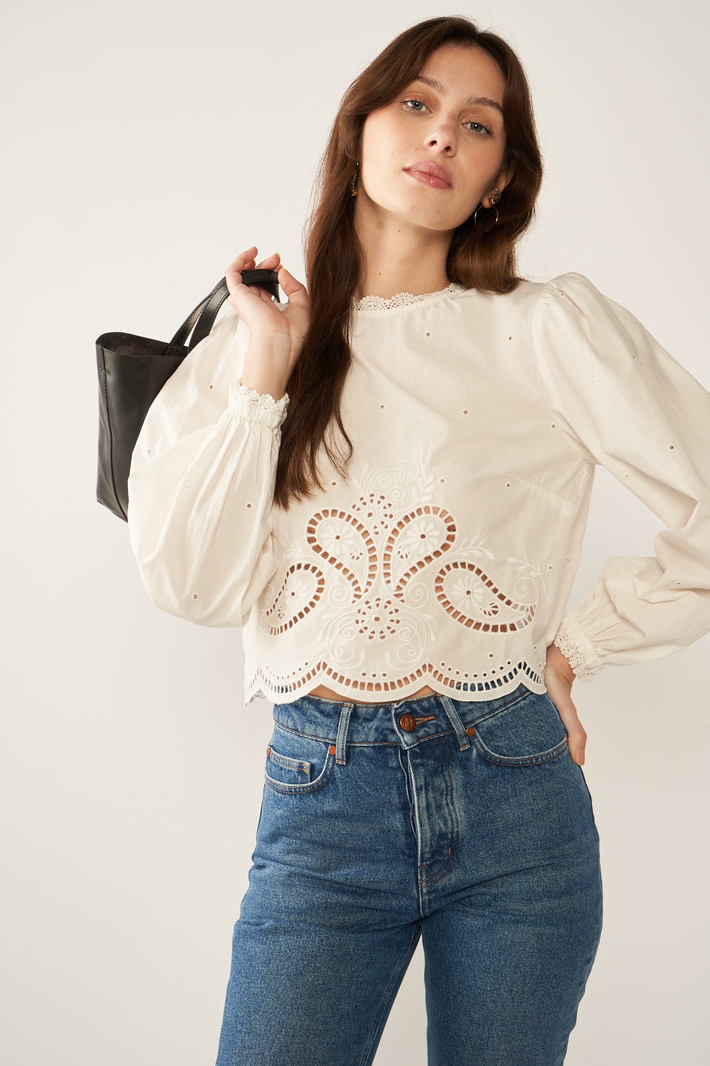 fw24 / top brode tanais - blanc