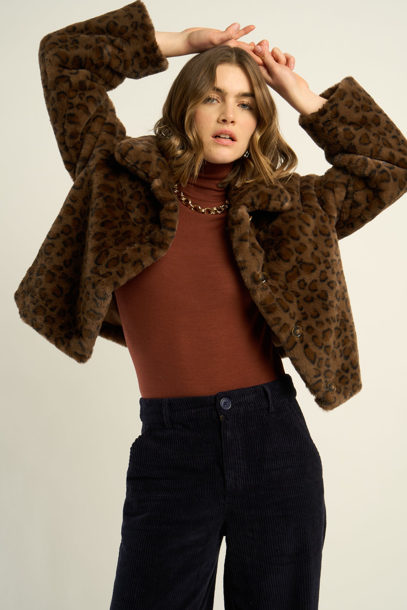 fw25 / Oprah-Mantel – Leopard