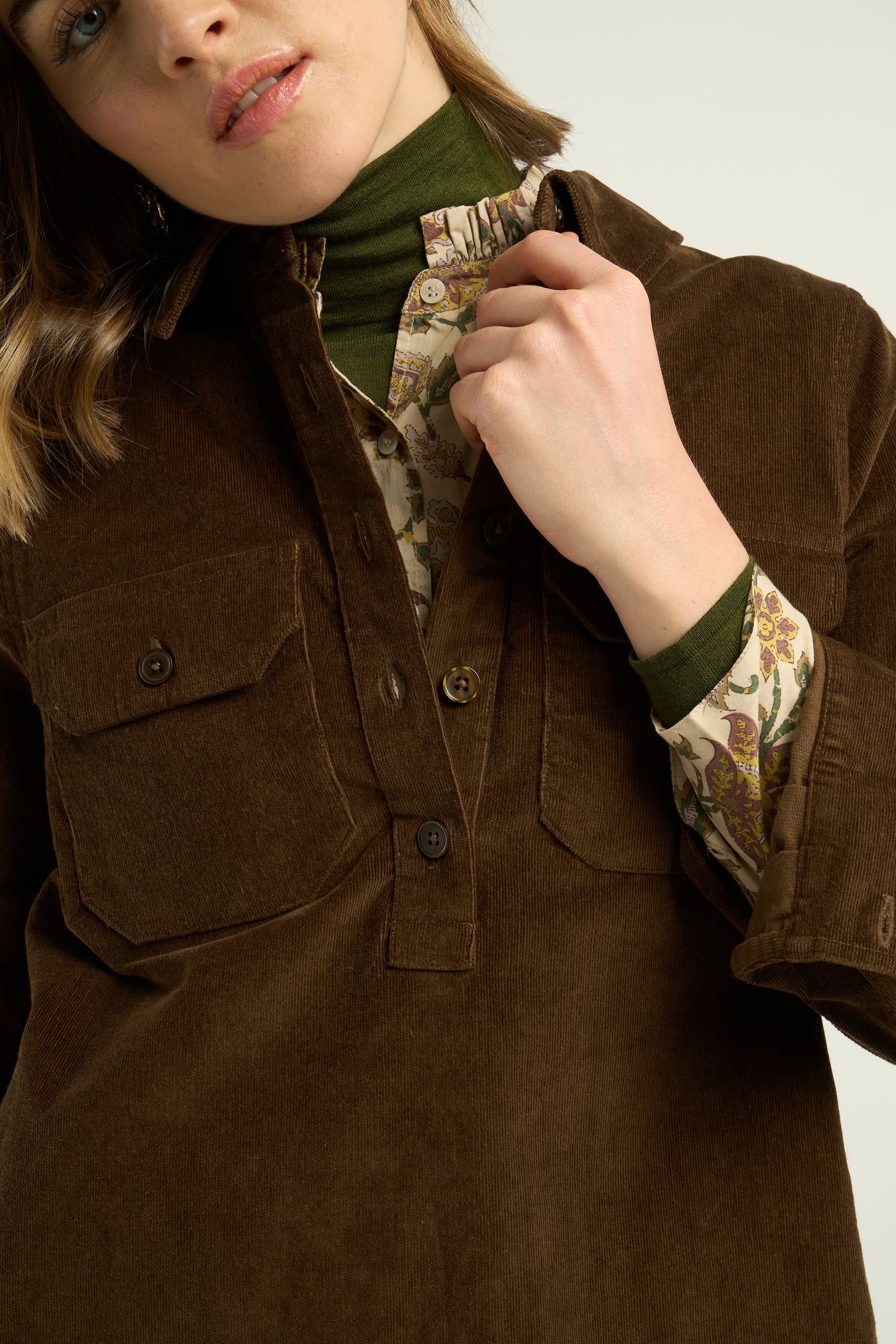 Robe en velours Lise