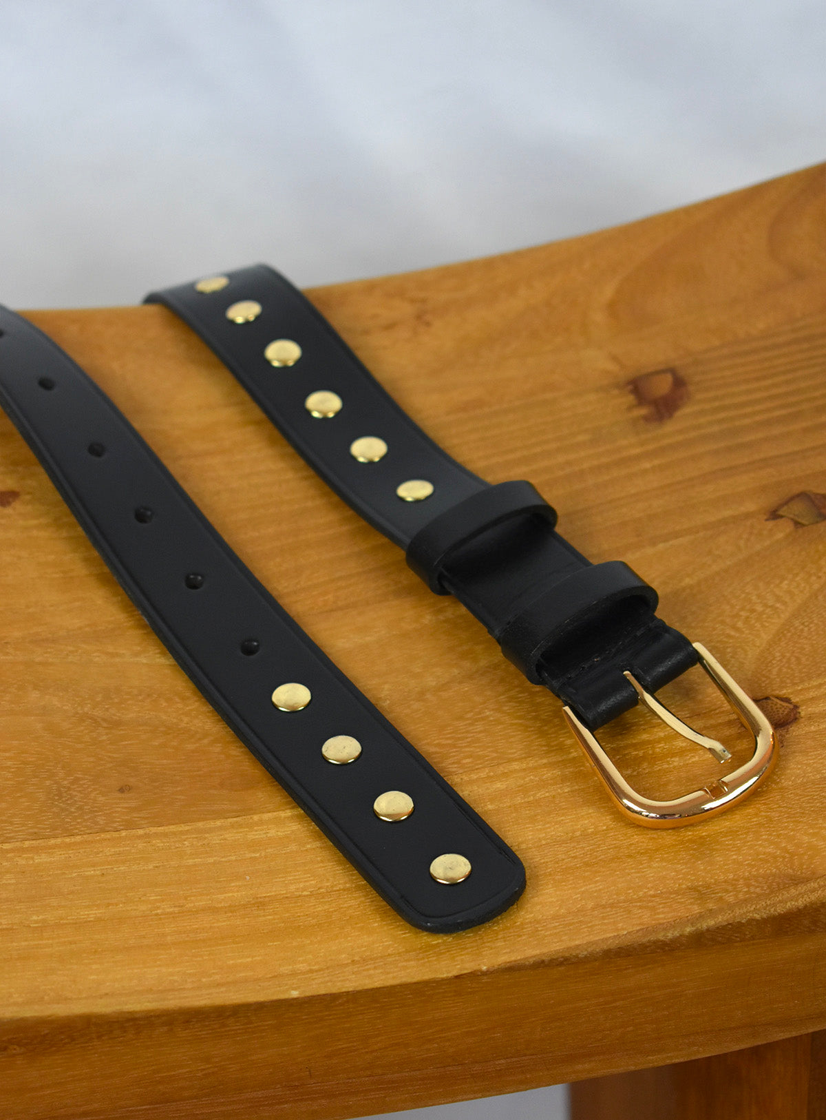 fw24 / ceinture abby cloutee - noir