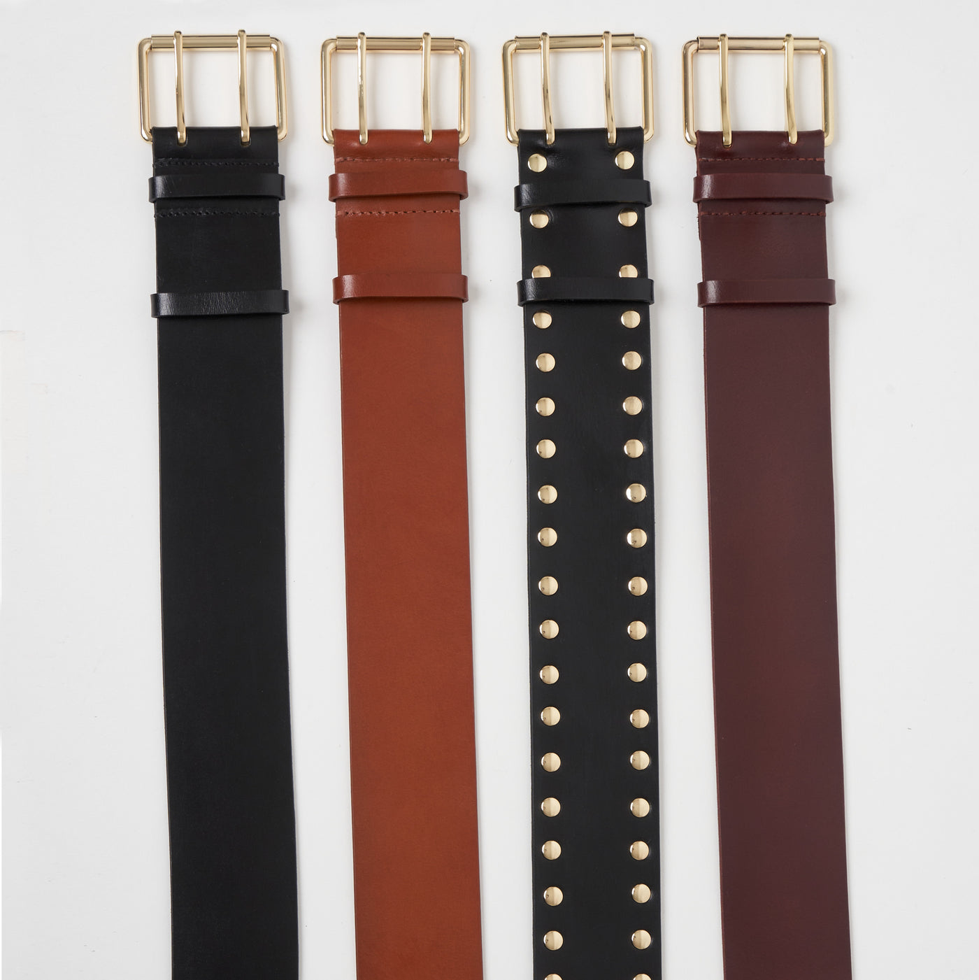 fw23 / ceinture andrea cuir lisse - noir