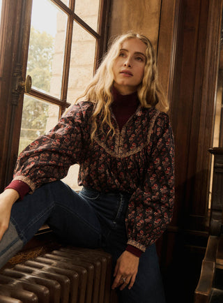 fw24 / chemise tina indian - asphalte