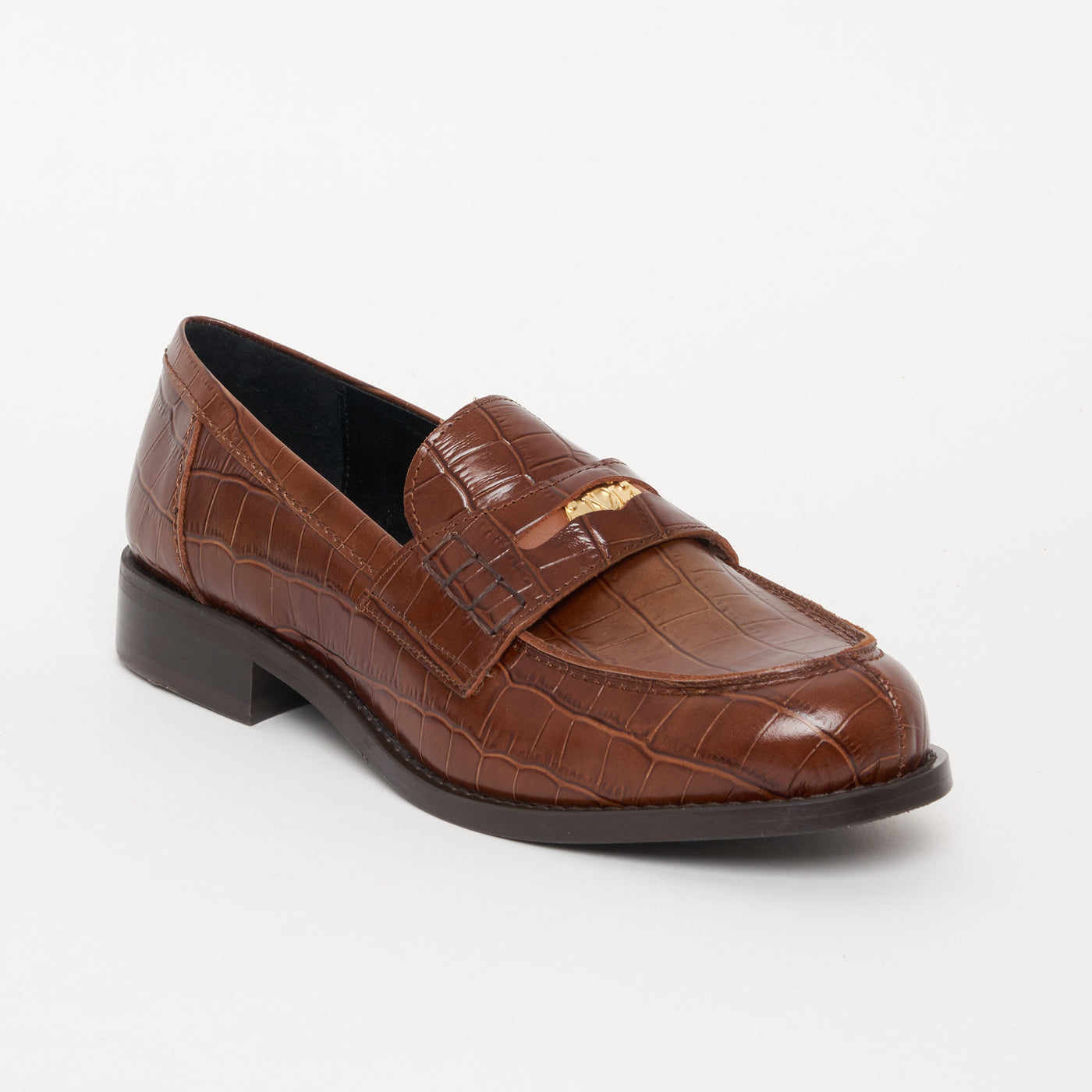 fw23 / mocassin carole croco - cognac