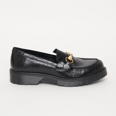 fw23 / mocassin come croco - noir
