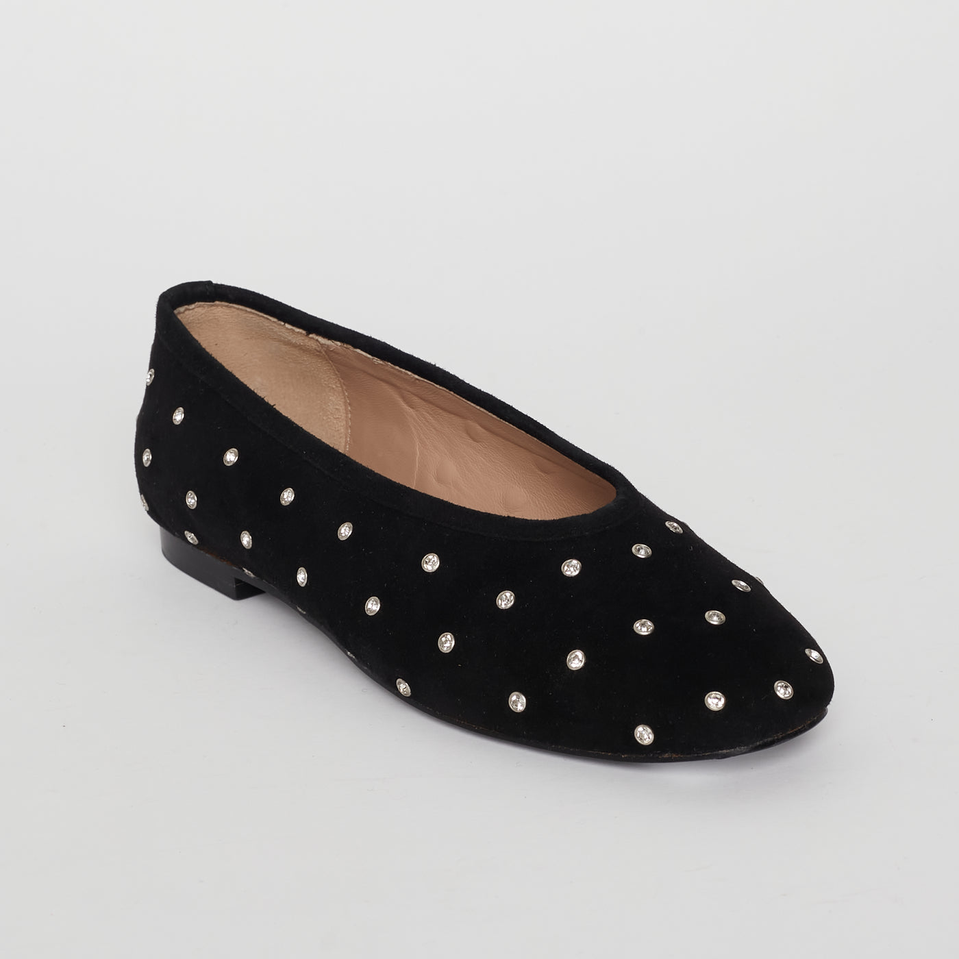 fw24 / ballerines coralie suede - noir