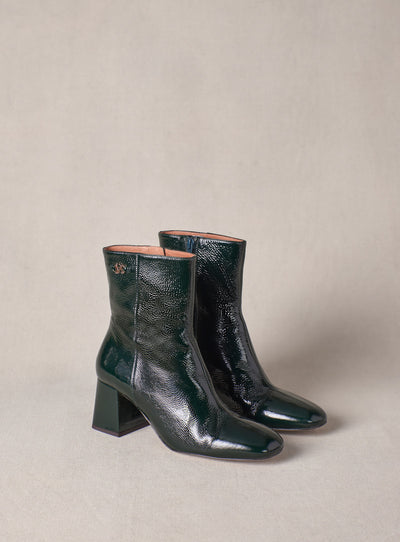 fw25 / cally ankle boots - green