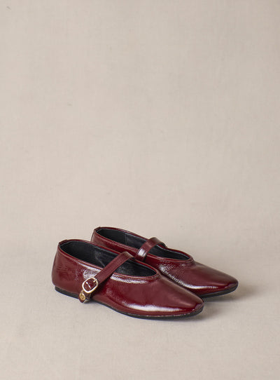 fw25 / carlita ballerinas - eggplant