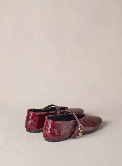 fw25 / carlita ballerinas - eggplant