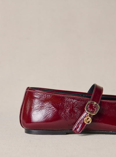 fw25 / carlita ballerinas - eggplant