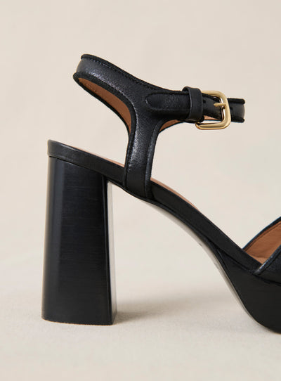 ss25 / celeste high heel shoe - black