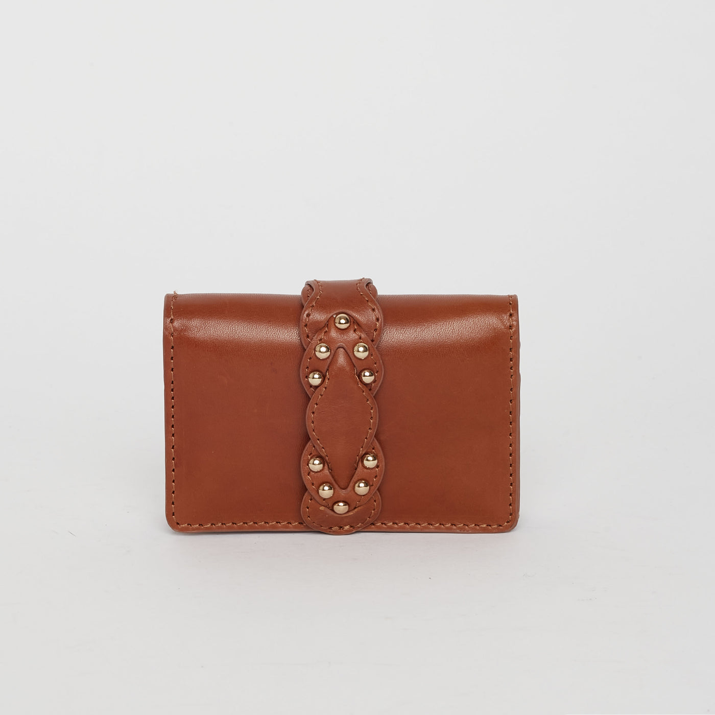 fw24 / porte carte edme cuir - camel
