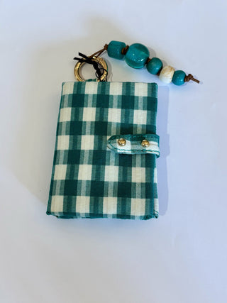 Porte cartes double tissu Emile