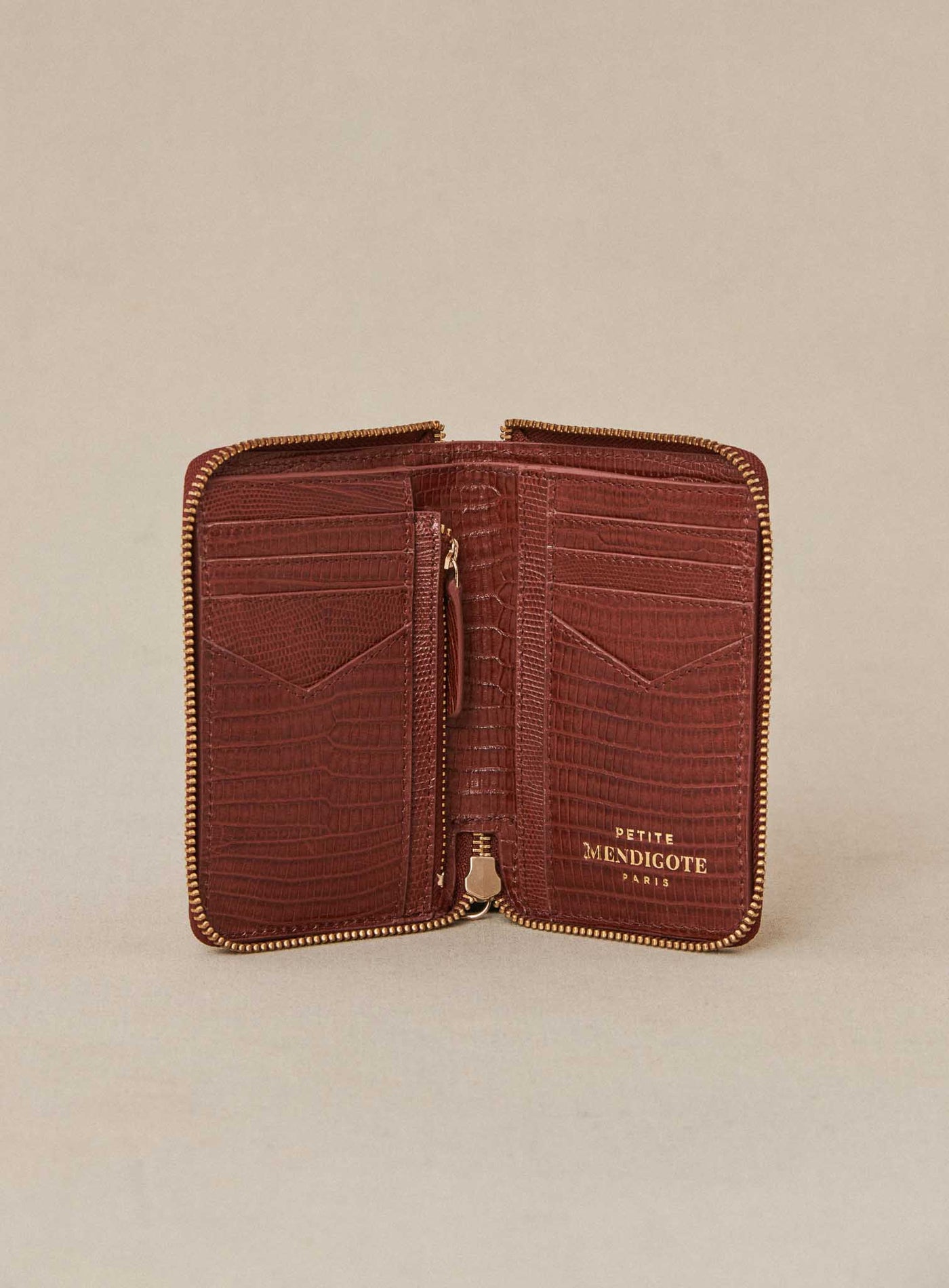 fw24 / porte carte edouard serpent - cognac