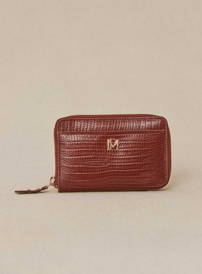 fw24 / porte carte edouard serpent - cognac