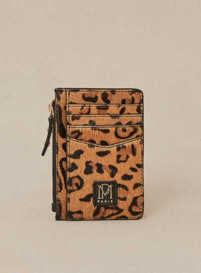 fw24 / porte carte elmo pony - leopard