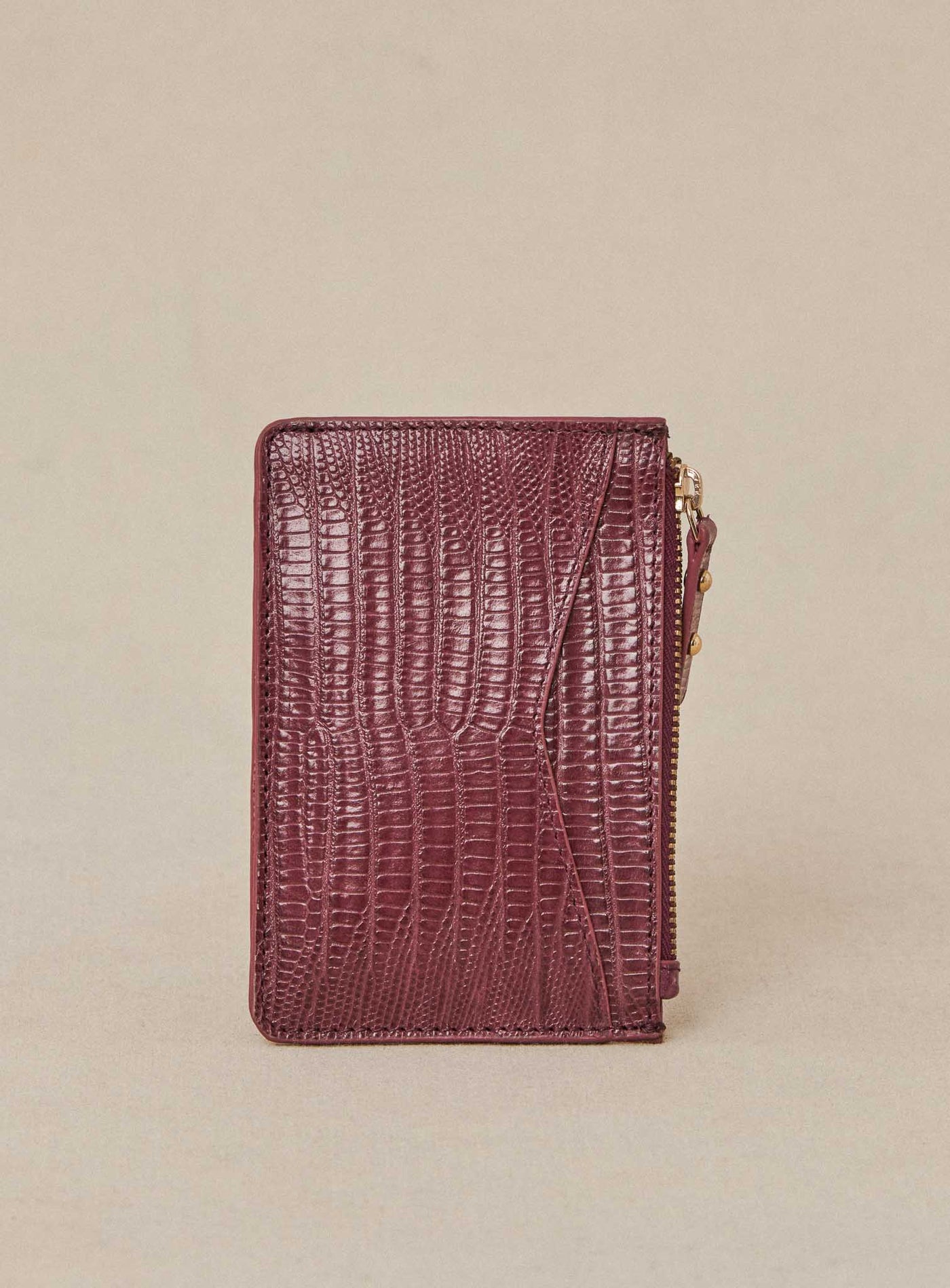 fw24 / porte carte elmo serpent - violet