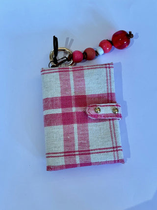 Porte cartes double tissu Emile