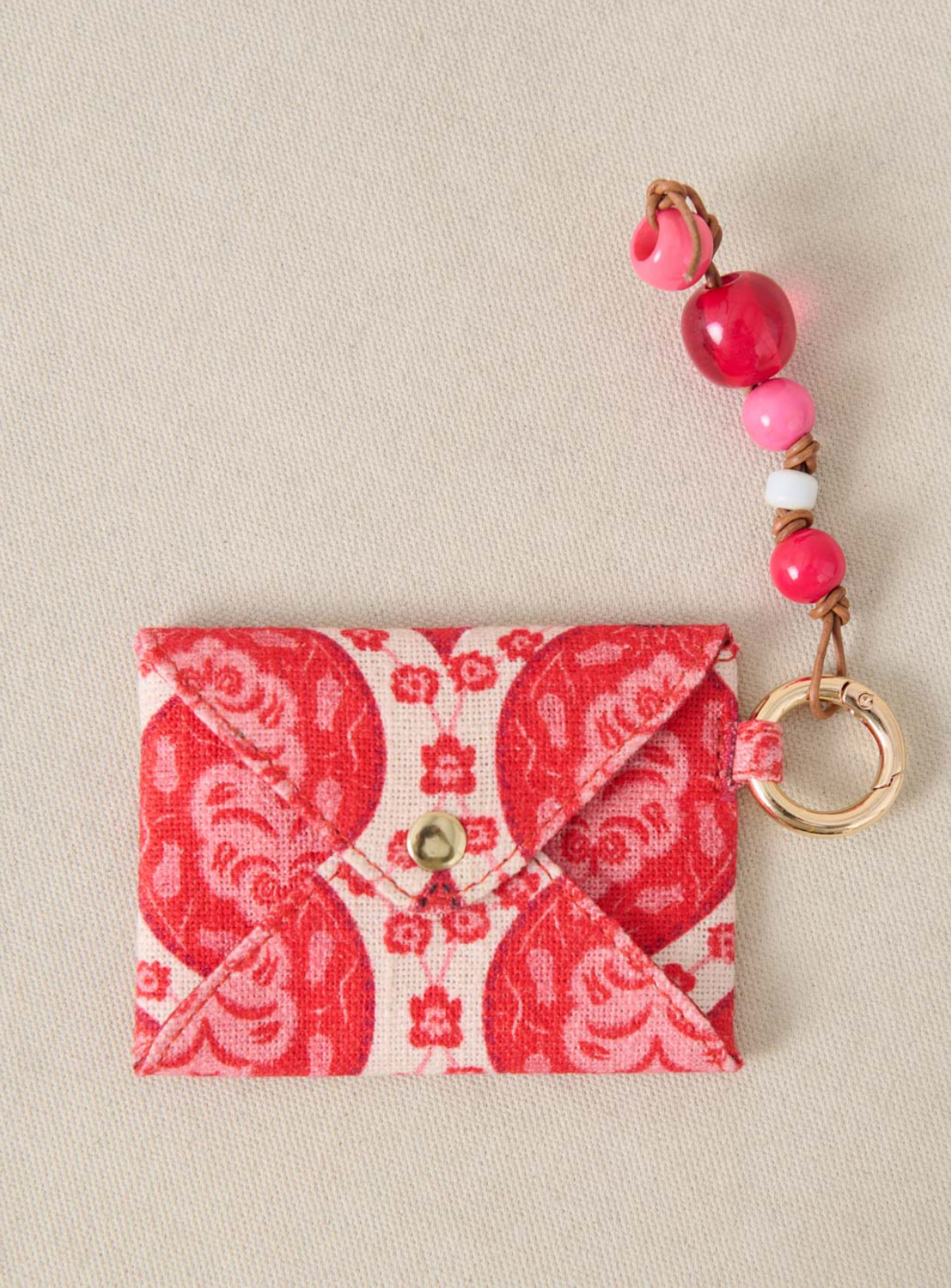 ss25 / emiledouble fabric wallet - frida red
