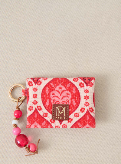 ss25 / emiledouble fabric wallet - frida red