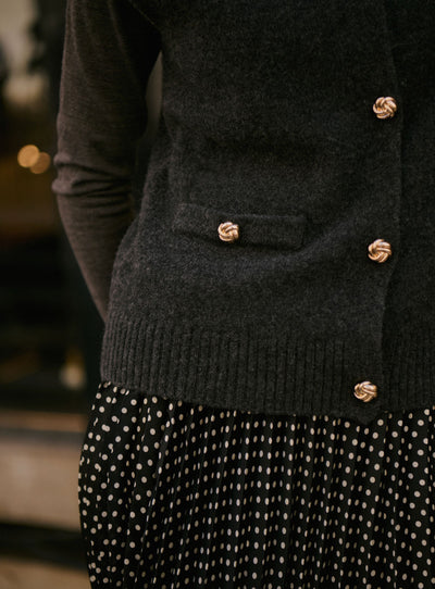 fw25 / maeva vest - charcoal