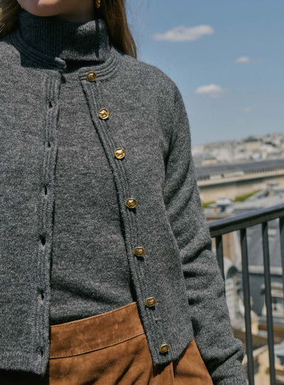 fw25 / myriam vest - charcoal