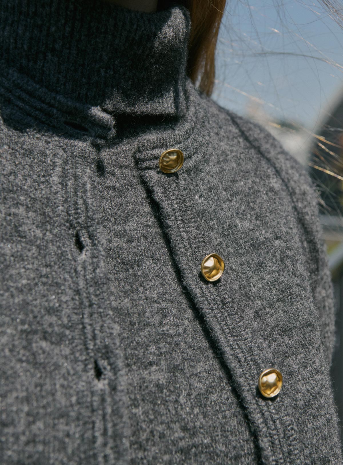 fw25 / myriam vest - charcoal