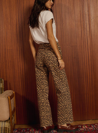 fw24 / pantalon perrine leopard - camel