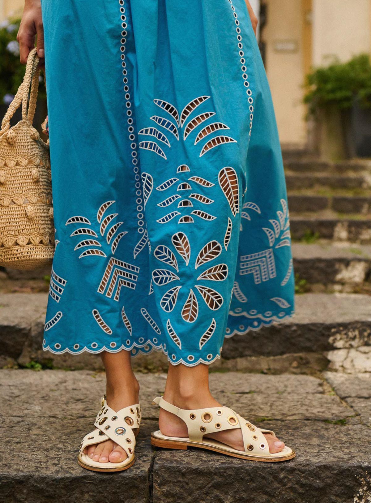 ss25 / josé midi skirt - sea